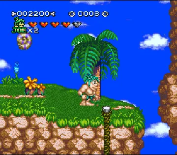 Joe & Mac 2 - Lost in the Tropics (USA) (Beta) screen shot game playing